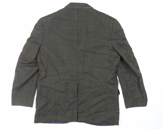 Mens UK Size 40 Marks and Spencer Regular Green Suit Jacket