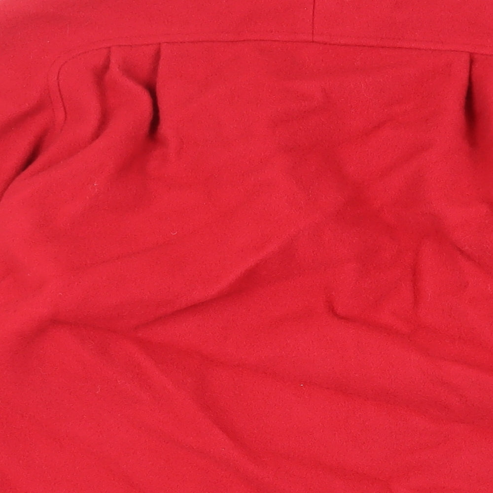 Womens UK Size 10 St Michael Red Overcoat