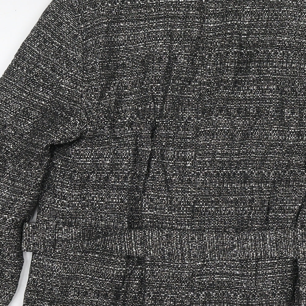 Womens UK Size 6 H&M Black Kimono Coat