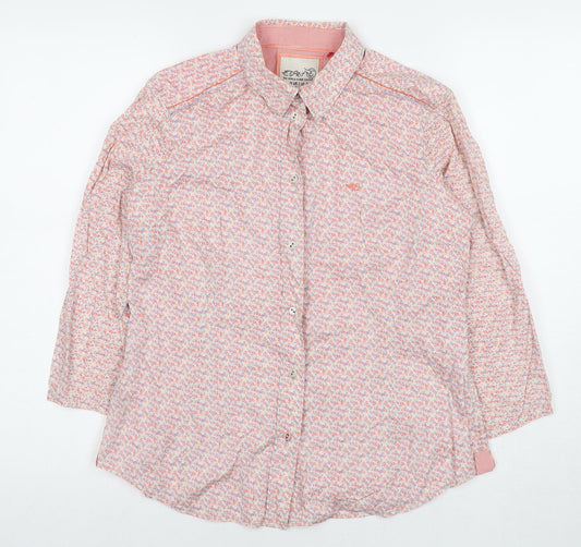 Womens UK Size 10 Esprit Multicoloured Basic Button-Up