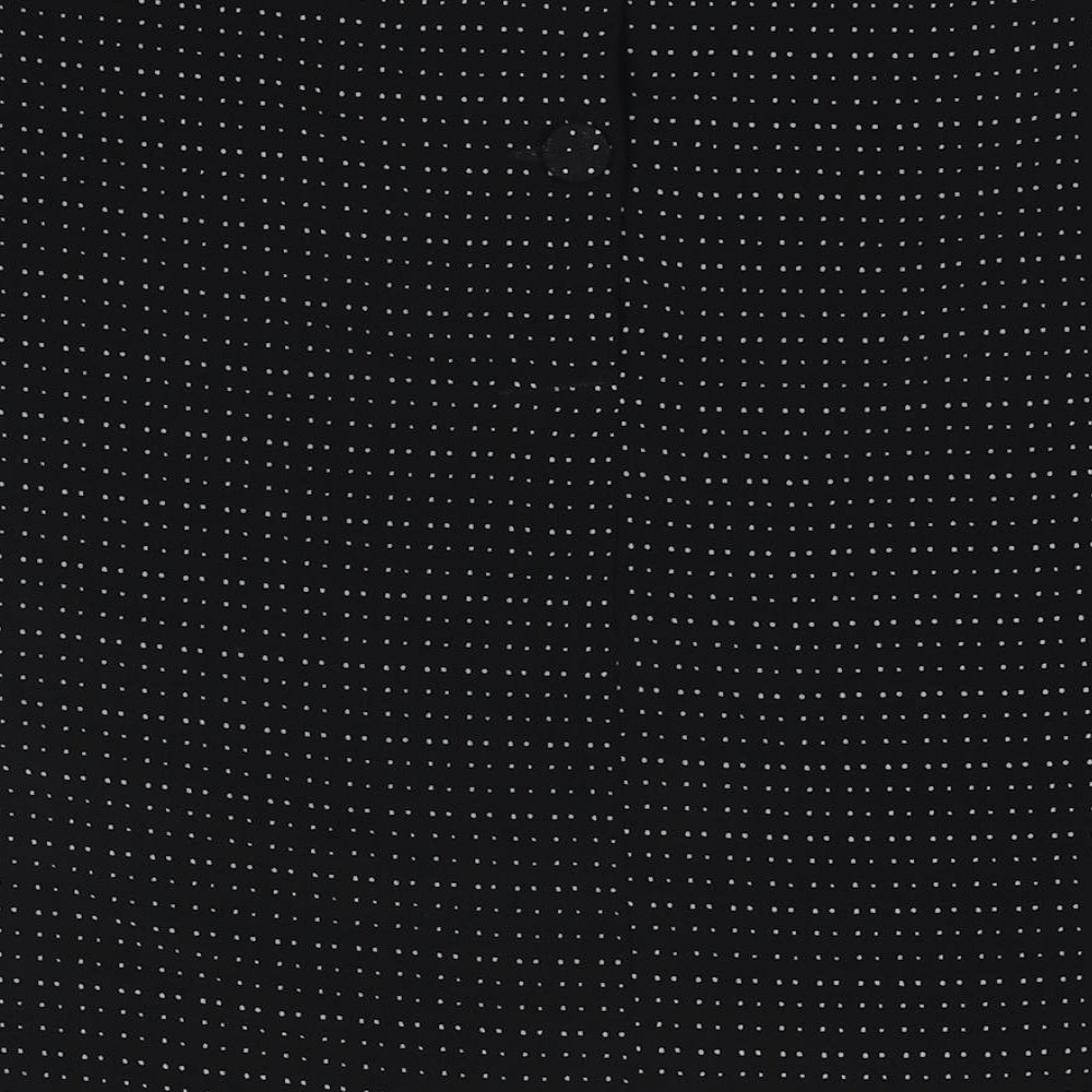 Womens UK Size 10 Marks and Spencer Black Basic Button-Up