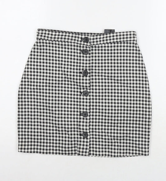 Womens UK Size 8 H&M A-Line Denim Skirt