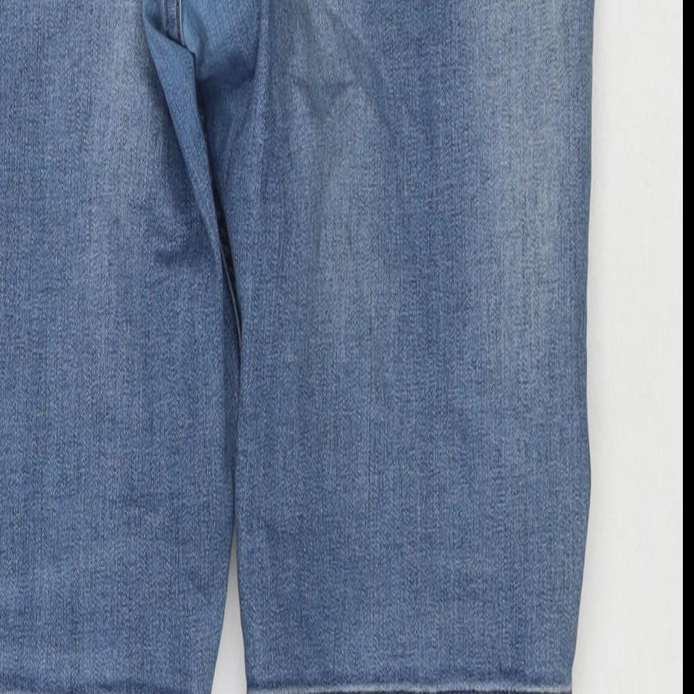 Mens UK Size 36 in Condemned Nation Regular Fit Skinny Blue Jeans