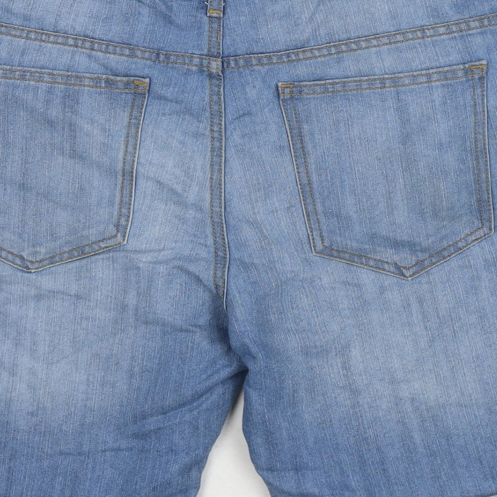 Denim & Co. Mens Blue Cotton Bermuda Shorts Size 36 in L10 in Regular Zip