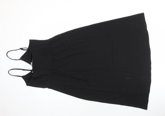H&M Womens Black Polyester A-Line Size S Sweetheart