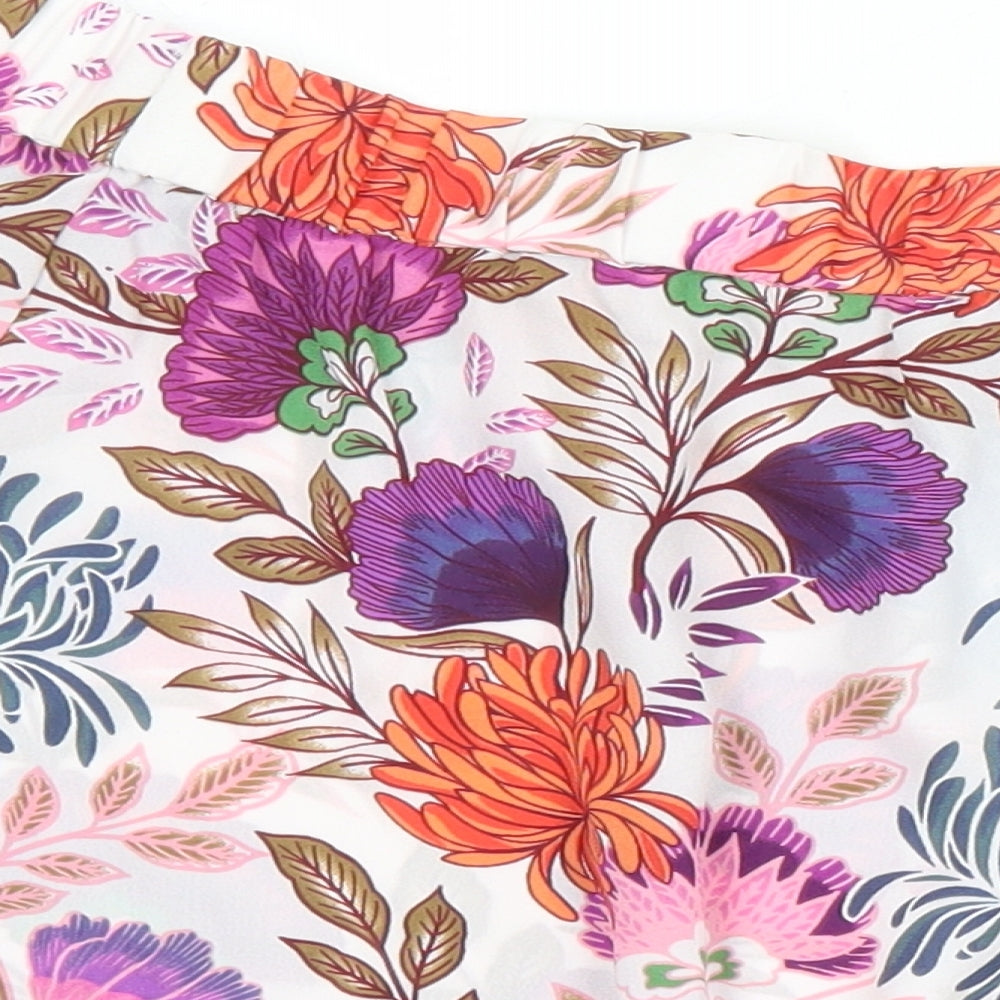 INC Womens Multicoloured Floral Polyester Tunic Blouse Size XL Off the Shoulder