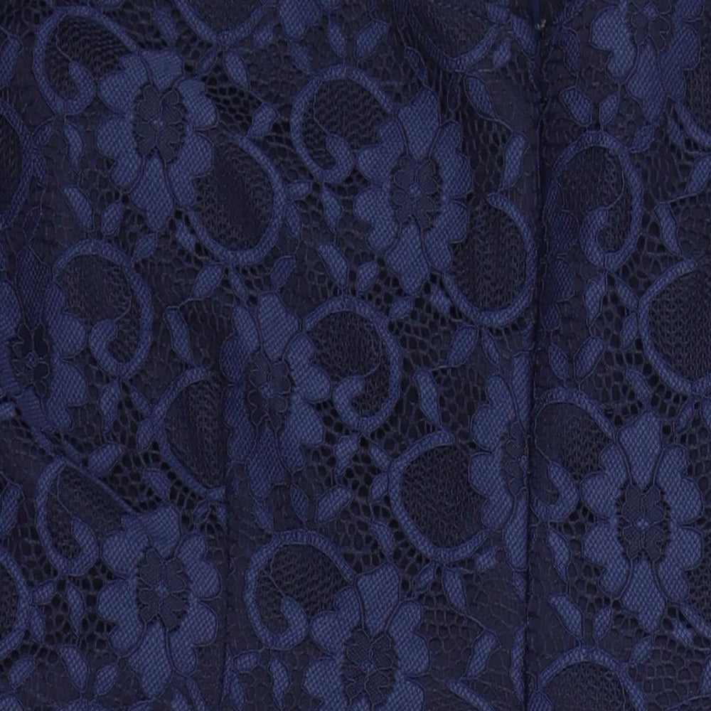 Dorothy Perkins Womens Blue Nylon A-Line Size 22 Round Neck Zip - Maternity