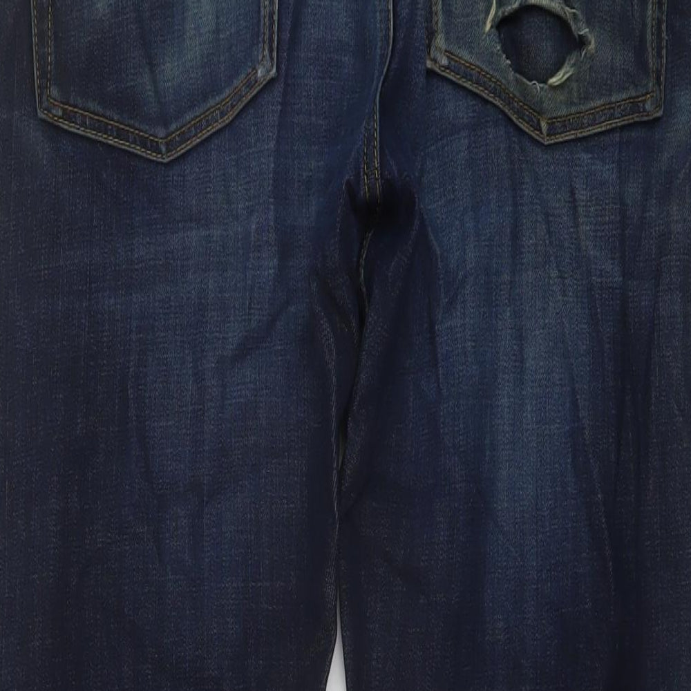 Mens UK Size 31 in The Kooples Regular Fit Straight Blue Jeans