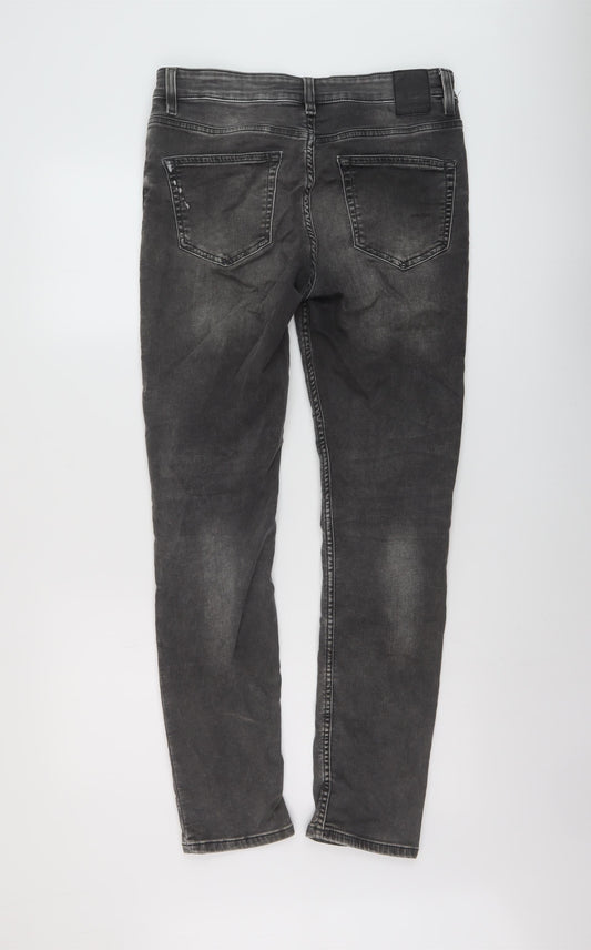Mens UK Size 30 in ONLY & SONS Regular Fit Skinny Grey Jeans