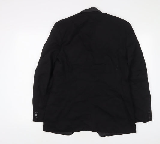 Mens UK Size 38 Burton Regular Black Suit Jacket