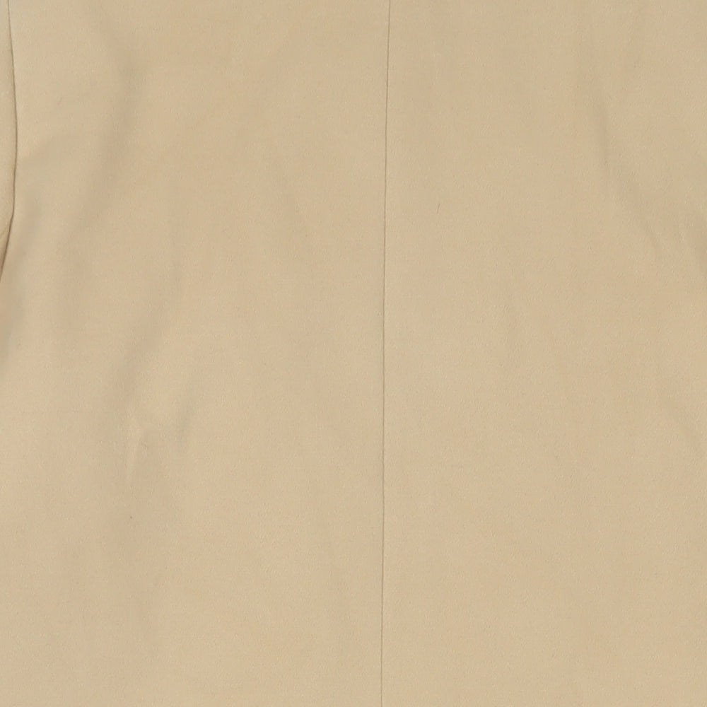 Classic Womens Beige Overcoat Coat Size 20 Buckle