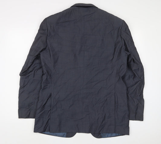 Mens UK Size 42 Marks and Spencer Regular Blue Suit Jacket