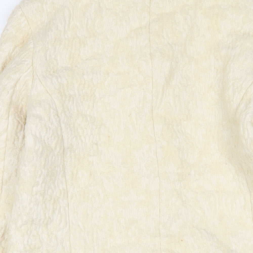 Womens UK Size L Zara Beige Jacket