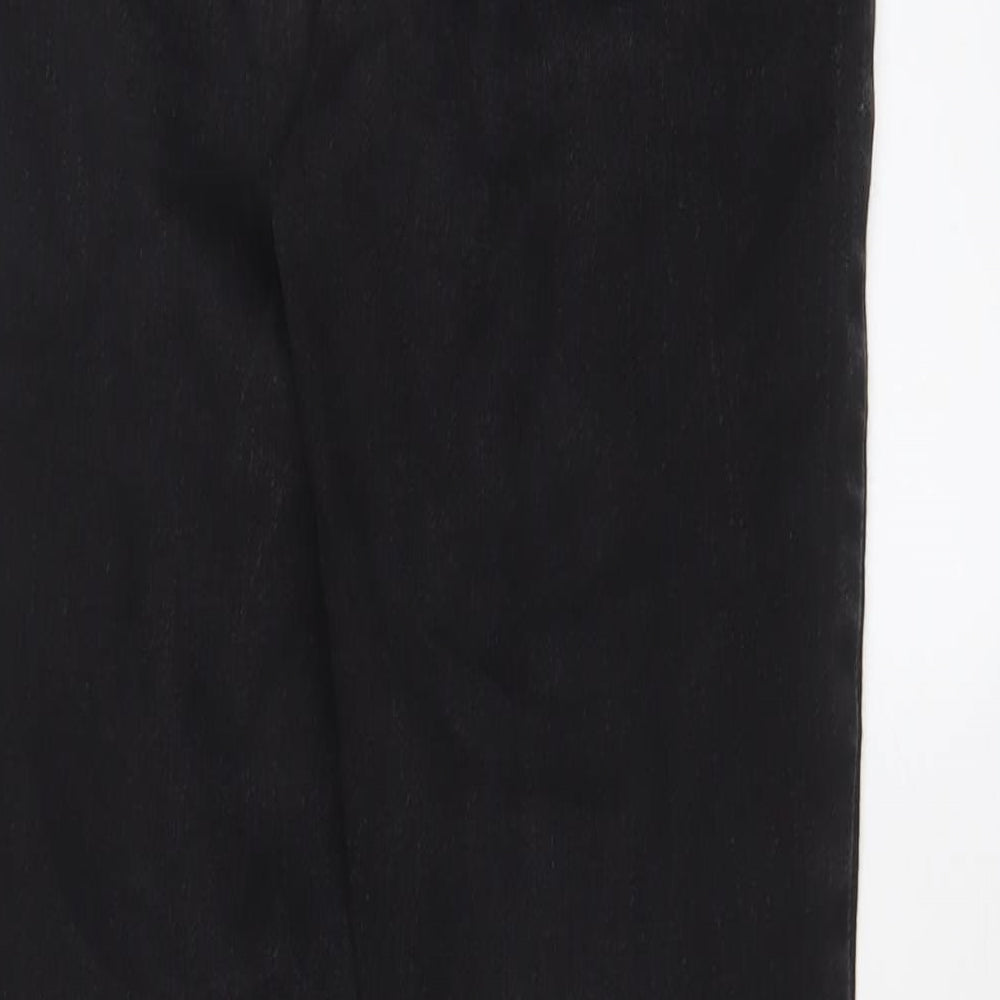 NEXT Womens Black Cotton Skinny Jeans Size 10 L29 in Regular Zip