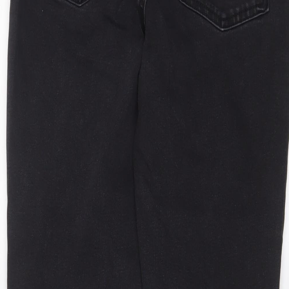 Denim & Co. Womens Grey Cotton Skinny Jeans Size 14 L28 in Regular Zip