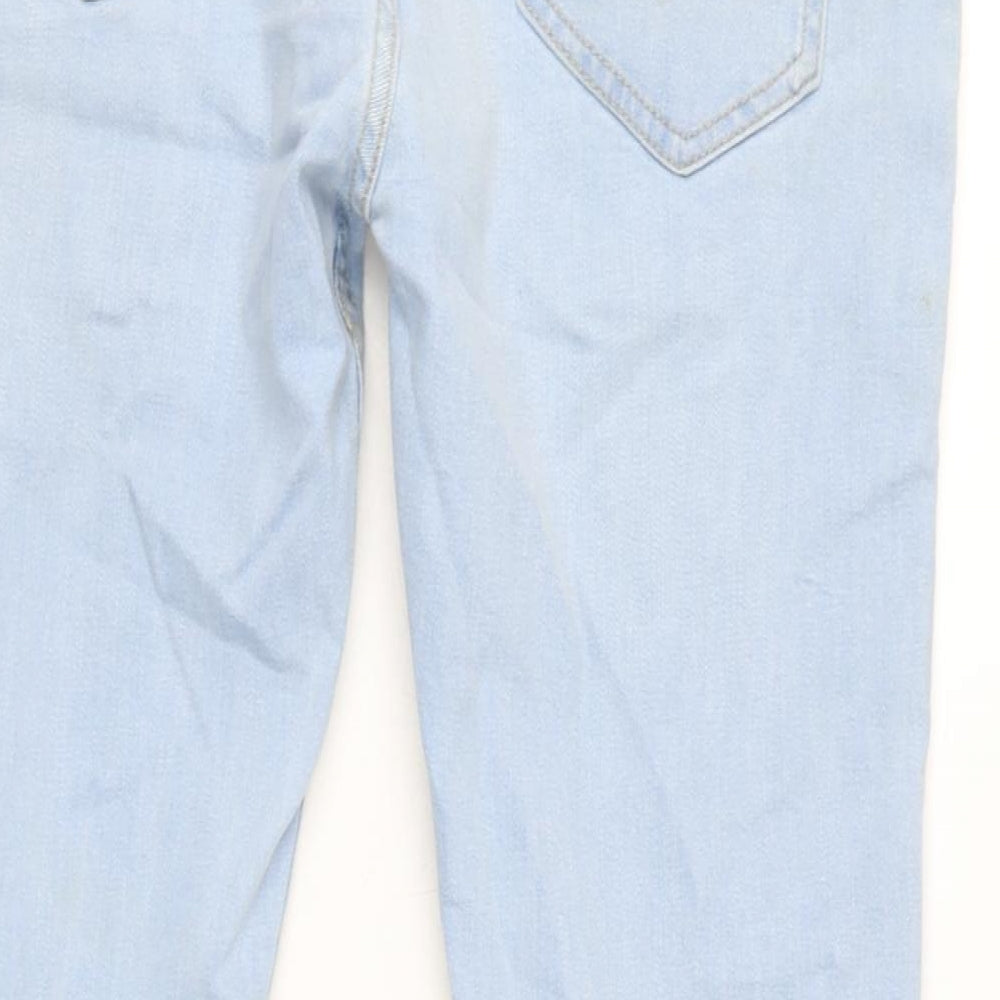 Denim & Co. Mens Blue Cotton Blend Skinny Jeans Size 32 in L33 in Extra-Slim Button
