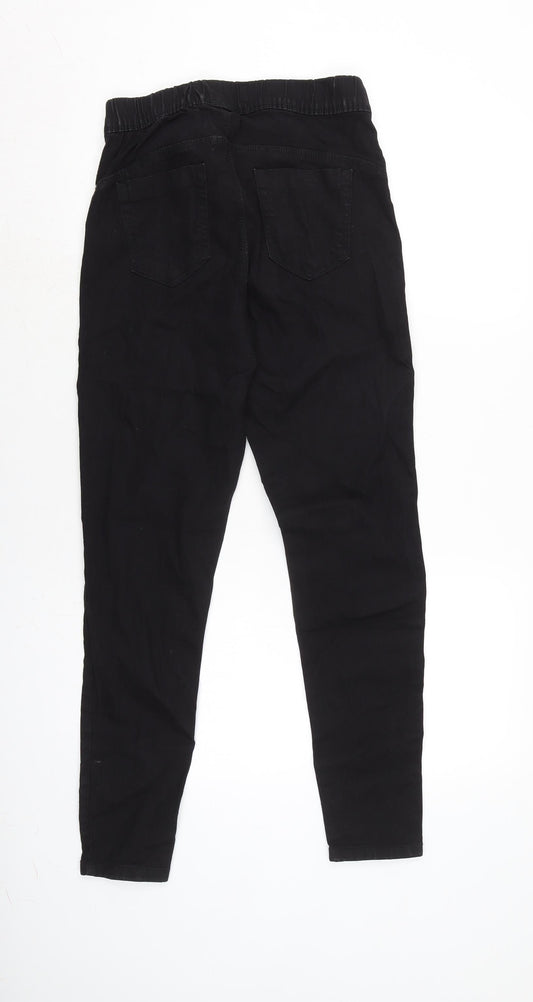 Denim & Co. Womens Black Cotton Blend Jegging Jeans Size 10 L28.5 in Regular