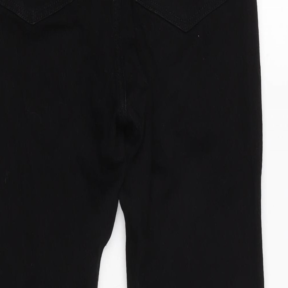 Womens UK Size 8 H&M Regular Fit Straight Black Jeans