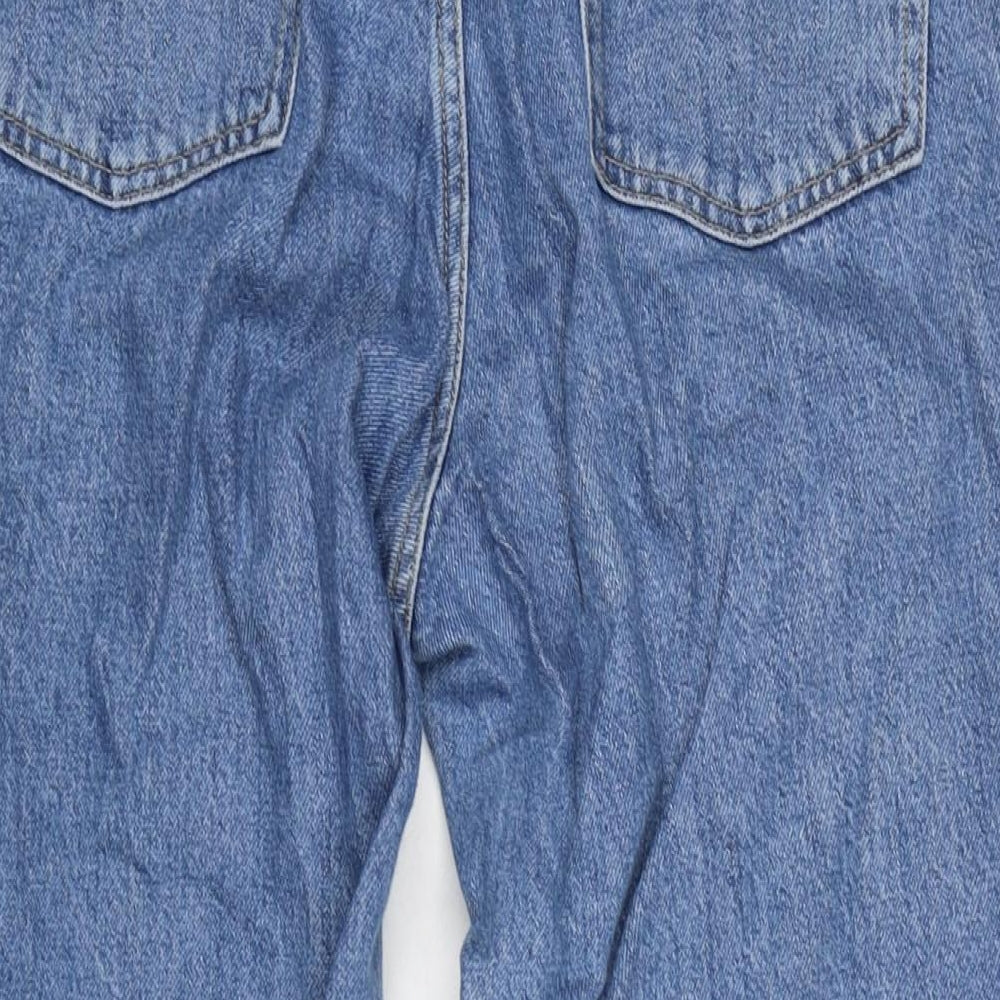 Monki Mens Blue Cotton Skinny Jeans Size 36 in L31 in Regular Zip