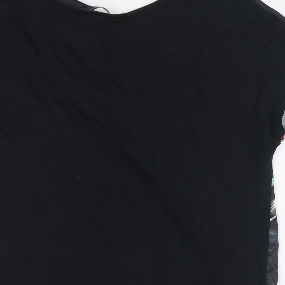 Womens UK Size 10 Marks and Spencer Black Basic T-Shirt