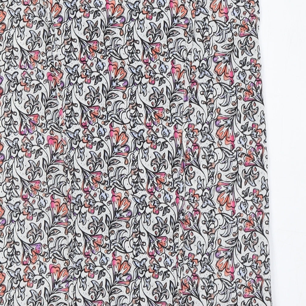 Womens UK Size 8 Warehouse Multicoloured Basic Blouse