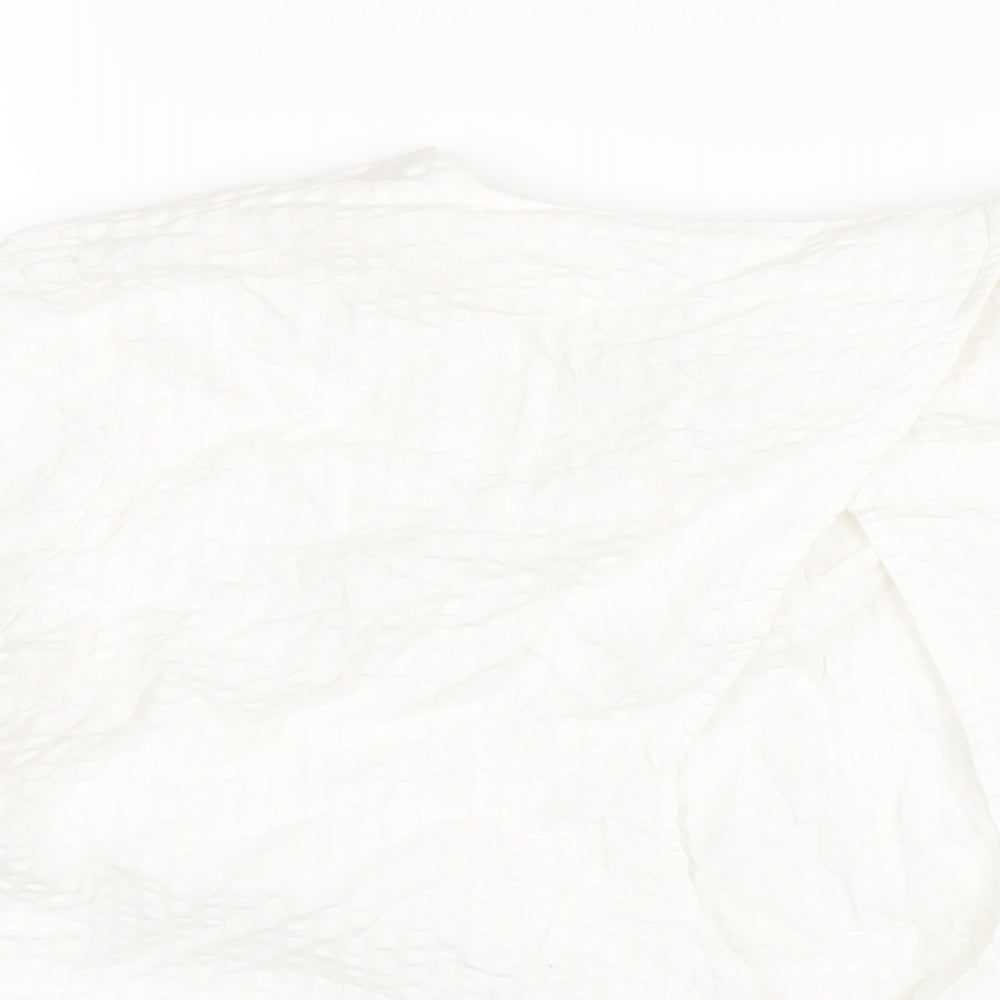 Womens UK Size 12 H&M White Basic T-Shirt