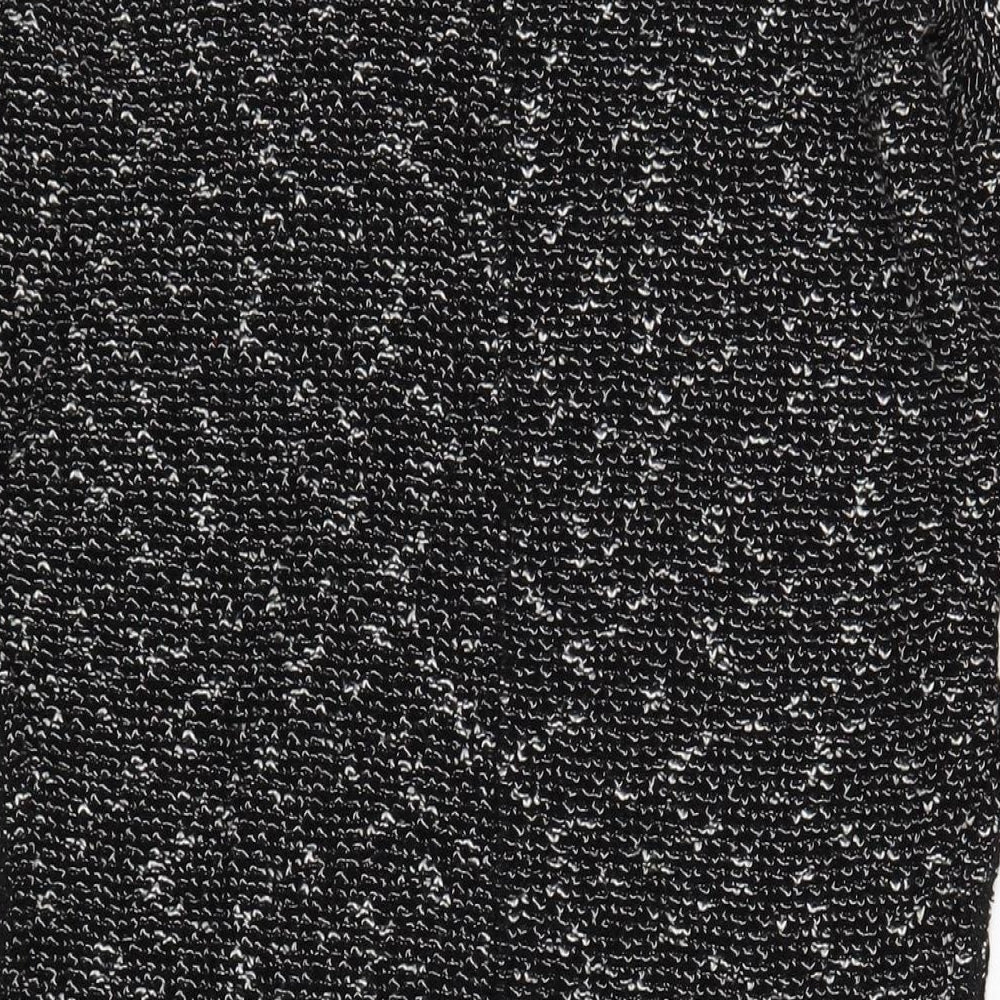 Womens UK Size 10 River Island Black Basic T-Shirt