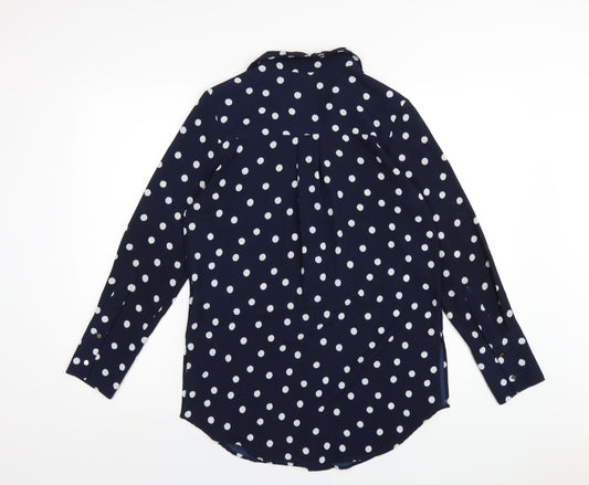 Womens UK Size 8 Marks and Spencer Blue Basic Blouse