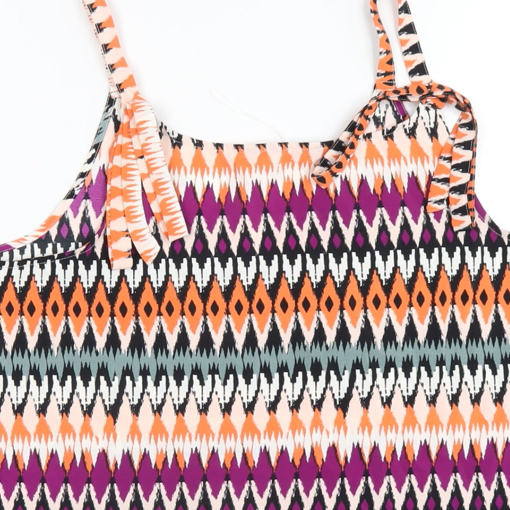 Womens UK Size 10 Marks and Spencer Multicoloured Camisole T-Shirt