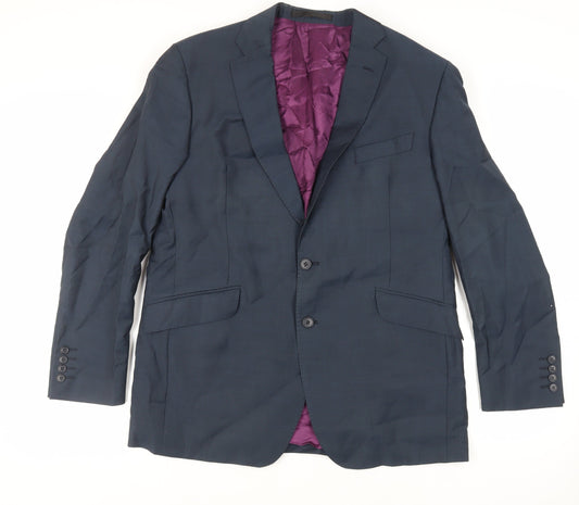 Mens UK Size 44 Autograph Regular Blue Suit Jacket