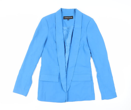 Warehouse Womens Blue Jacket Blazer Size 10 - Open