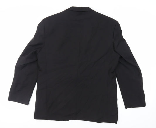 Mens UK Size 42 Marks and Spencer Regular Black Suit Tuxedo