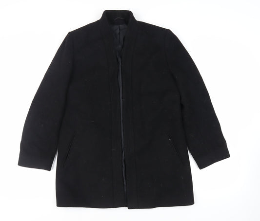 St Michael Womens Black Jacket Size 12 - Vintage Open