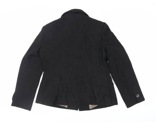 J.Taylor Womens Black Kimono Blazer Size 16 Button