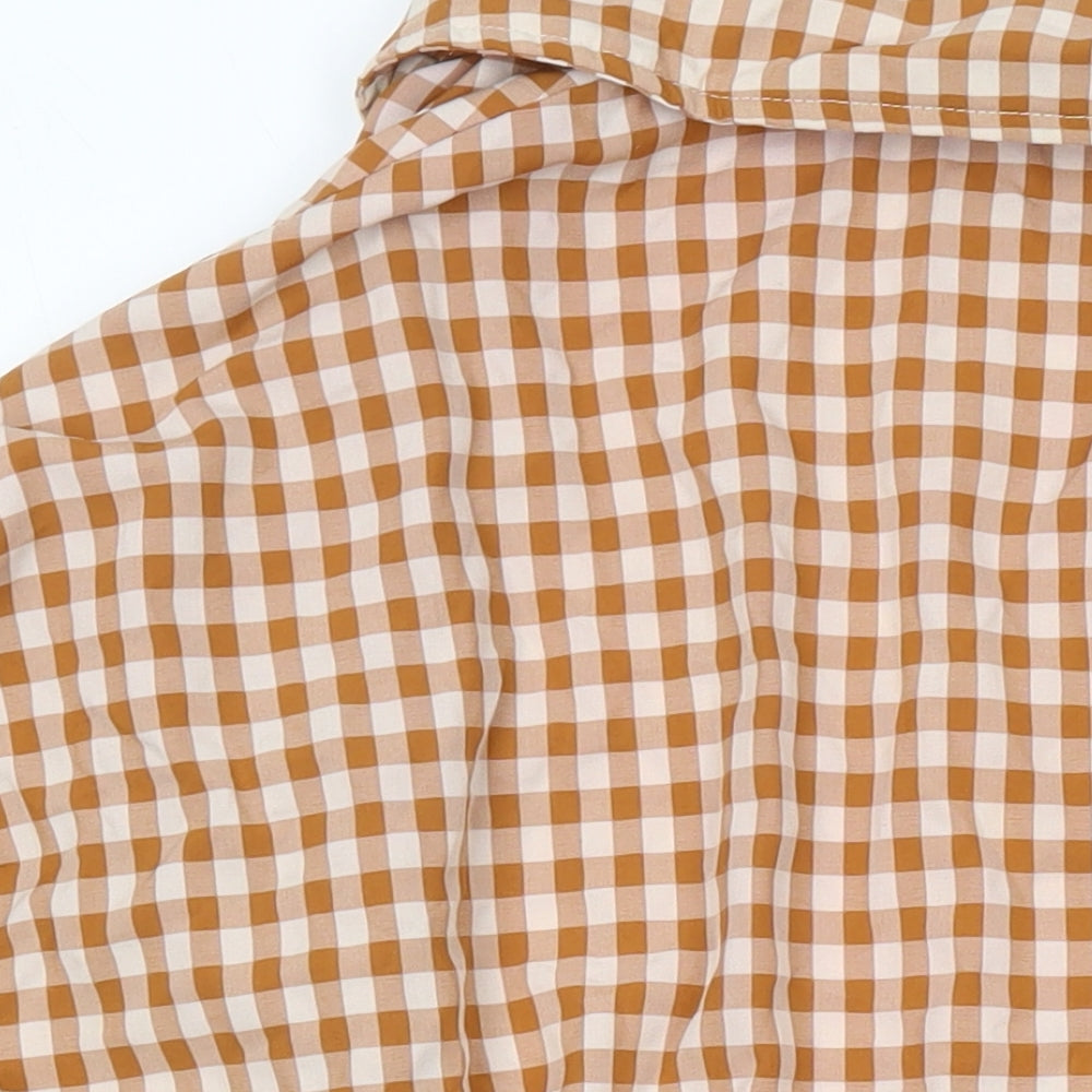 Womens UK Size 10 PRETTYLITTLETHING Multicoloured Basic Button-Up
