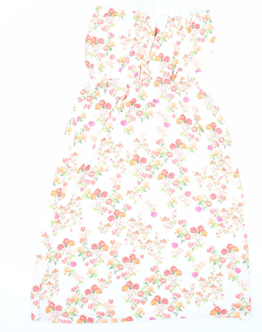 New Look Womens Multicoloured Floral Polyester Maxi Size 12 Off the Shoulder