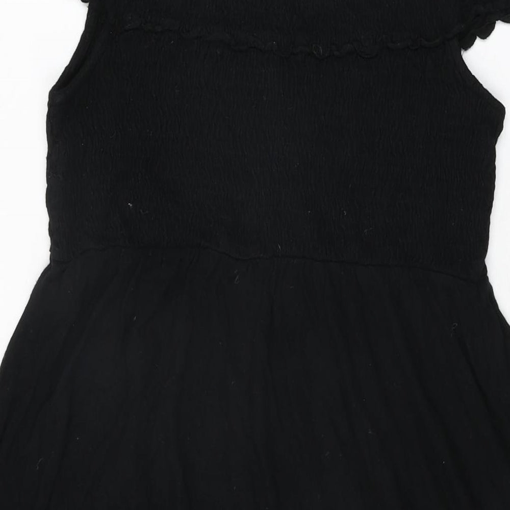 Womens UK Size M H&M Black Basic T-Shirt