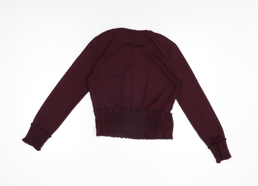 Womens UK Size S Zara Purple Basic T-Shirt