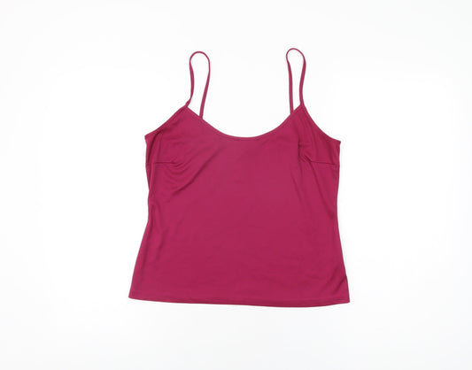 Womens UK Size 12 Debenhams Purple Camisole T-Shirt