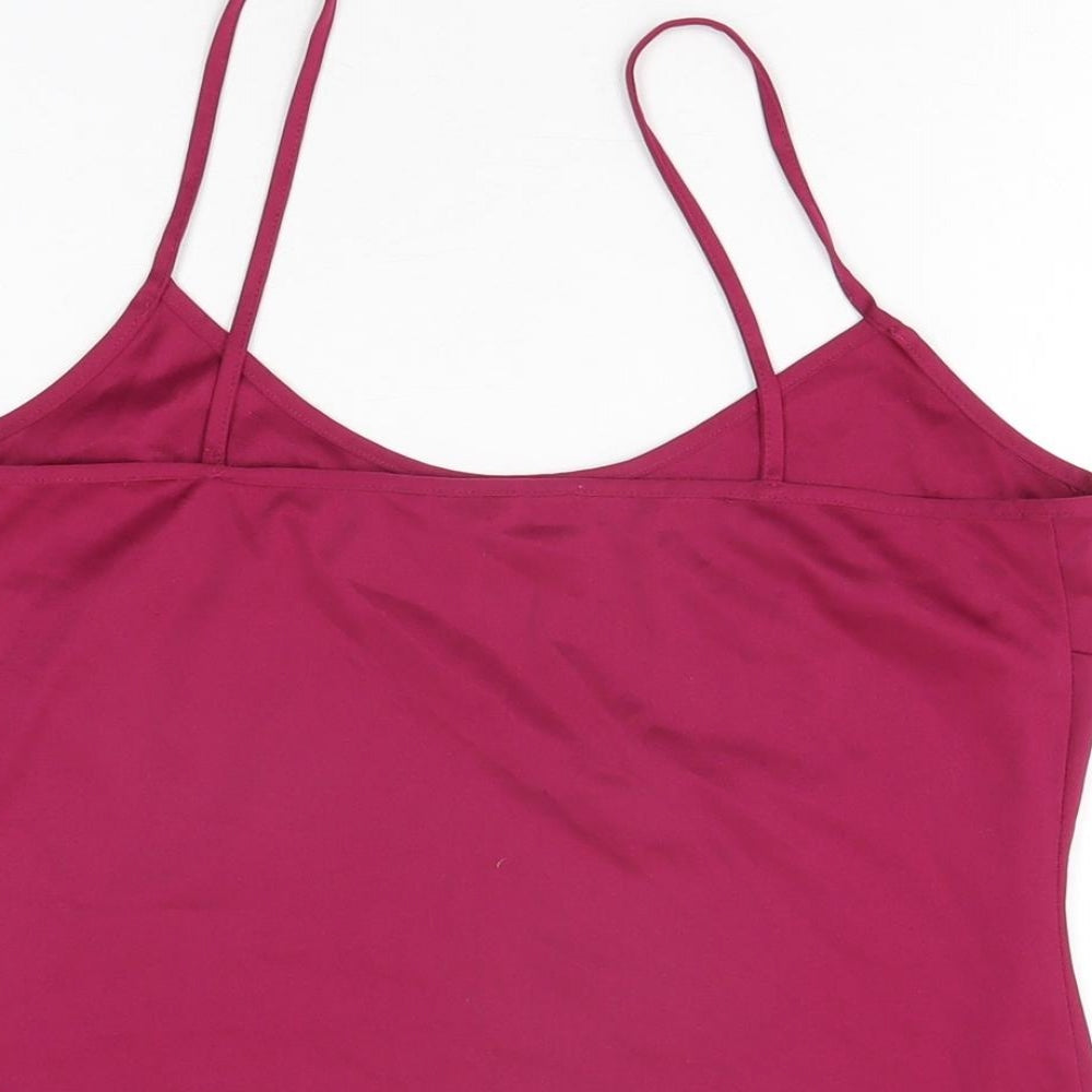Womens UK Size 12 Debenhams Purple Camisole T-Shirt