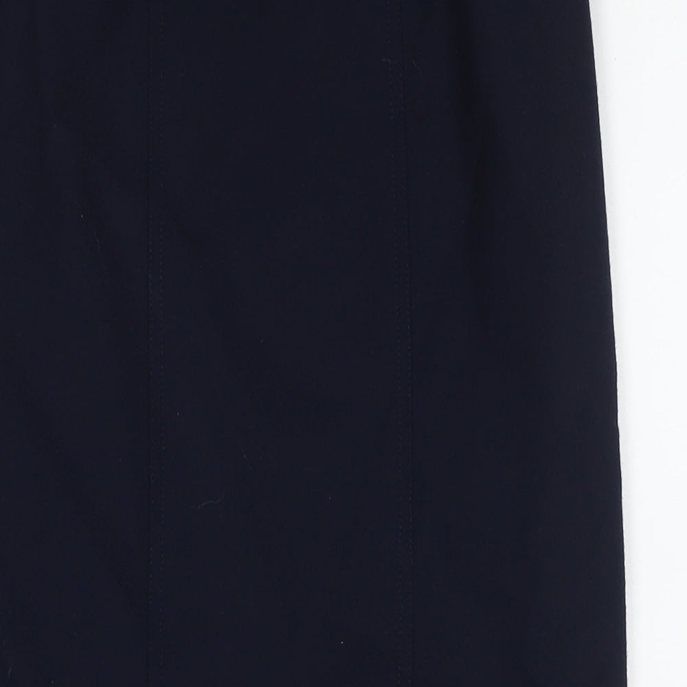 NEXT Womens Blue Wool Straight & Pencil Skirt Size 8 Zip