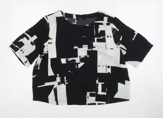 Womens UK Size 12 Only Black Basic Blouse