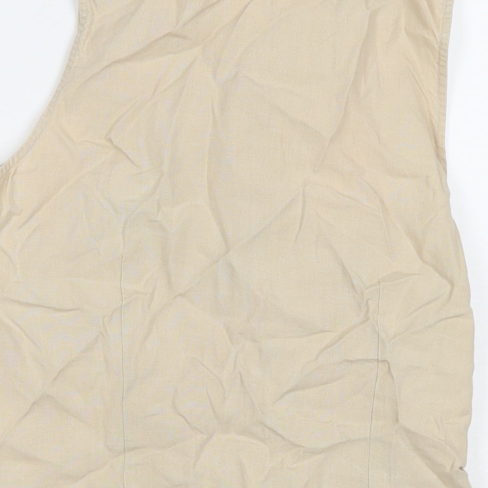 Womens UK Size L Gap Beige Basic Button-Up