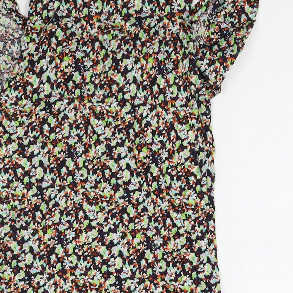 Womens UK Size 8 Topshop Multicoloured Basic Blouse