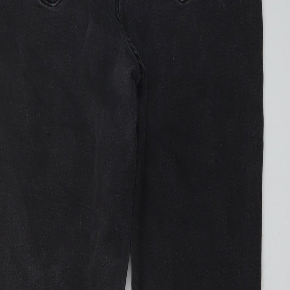 New Look Womens Grey Cotton Skinny Jeans Size 14 L27 in Regular Button