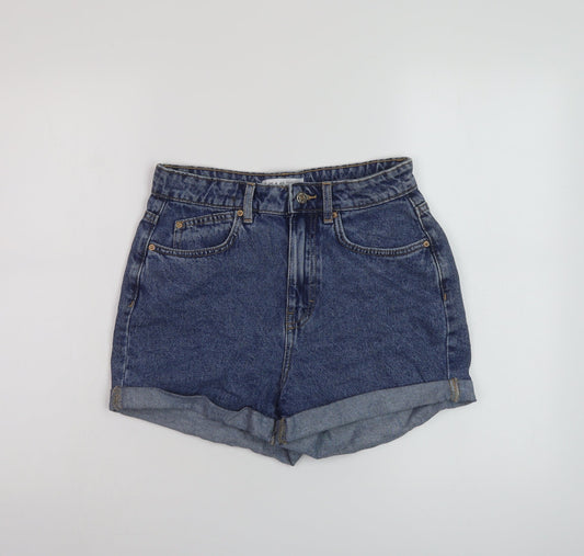 Womens UK Size 8 Denim & Co. Regular Fit Mom Shorts