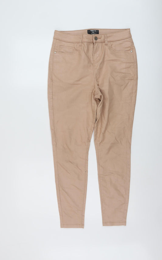 Womens UK Size 10 TU Regular Fit Skinny Pink Jeans
