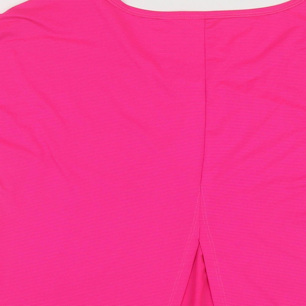 Red Herring Womens Pink Polyester Basic T-Shirt Size M Round Neck Pullover