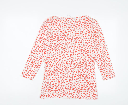 Womens UK Size 10 Marks and Spencer Red Basic T-Shirt