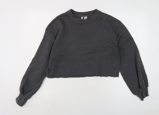 Womens UK Size M Divided Grey Pullover Sweatshirt